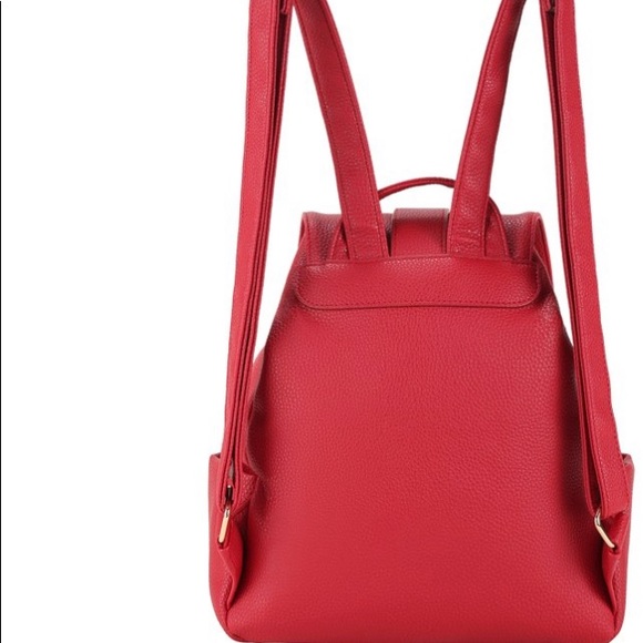 Be cool Womens Pebble flap red Backpack - Picture 2 of 2